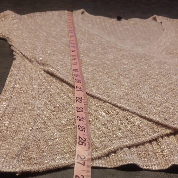 Express V-Neck Wrap Style Sweater in Light Mauve - Picture 10 of 10